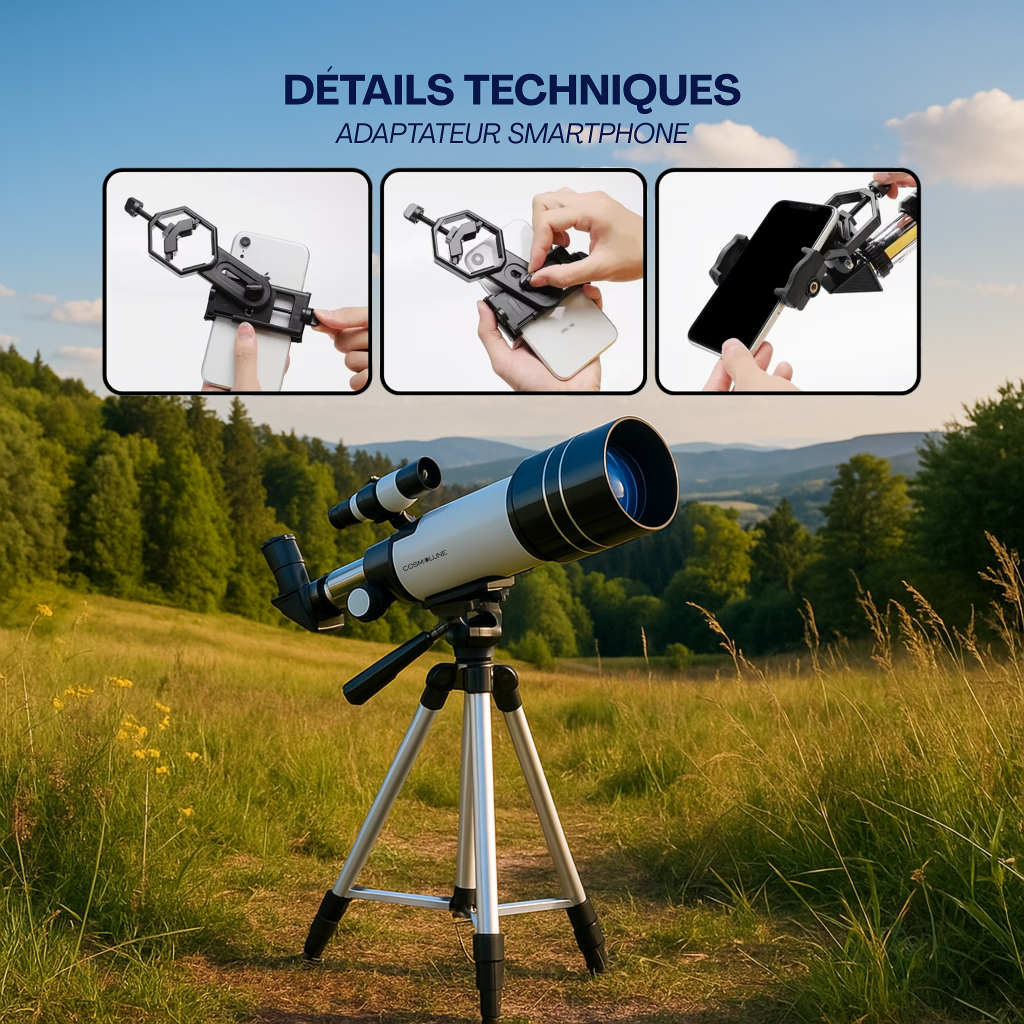 Télescope Astronomique Orionis pour enfant et ados