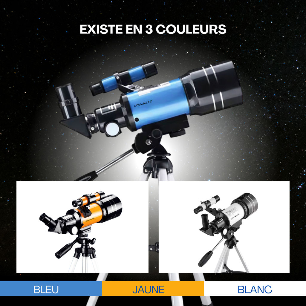 Télescope Astronomique Professionnel HD - Puissant et précis avec support smartphone