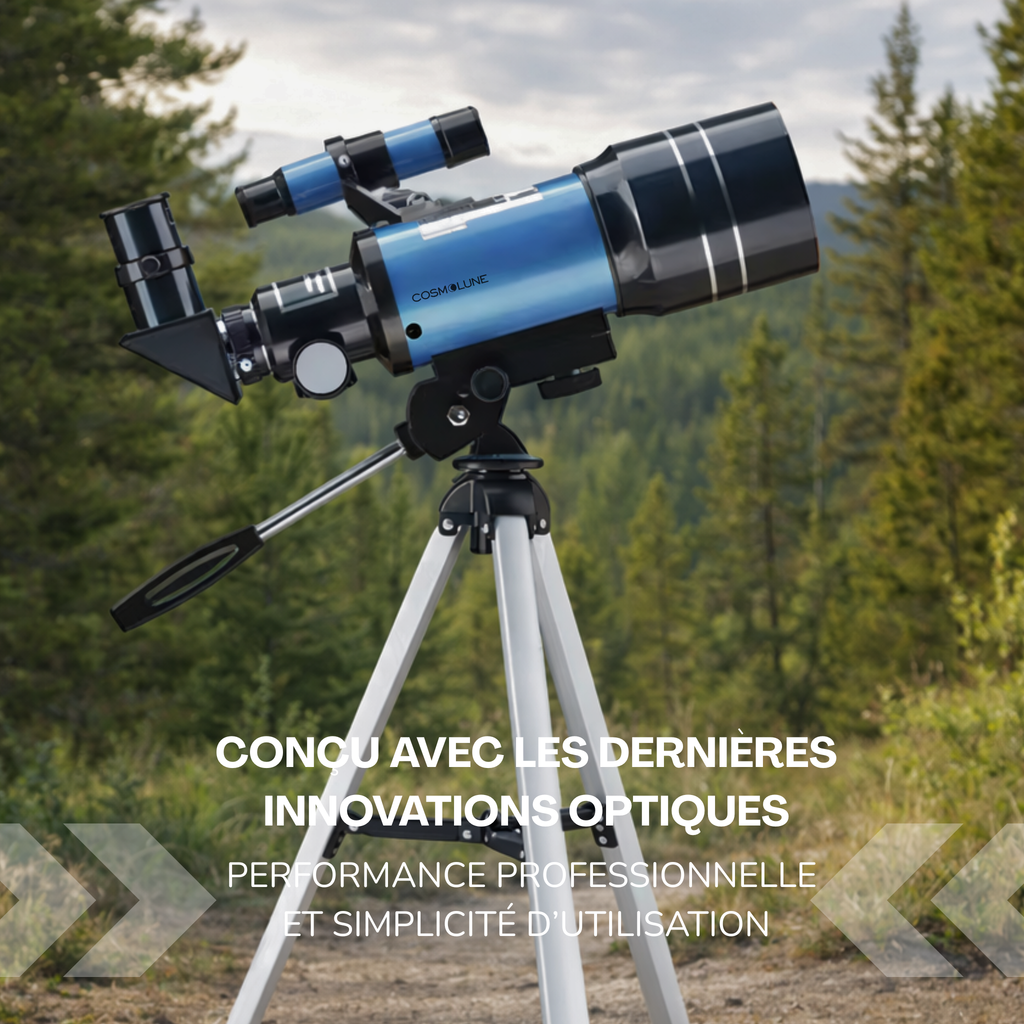 Télescope Astronomique Professionnel HD - Puissant et précis avec support smartphone