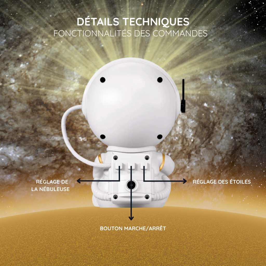 Veilleuse astronaute LED ambiance univers relaxante