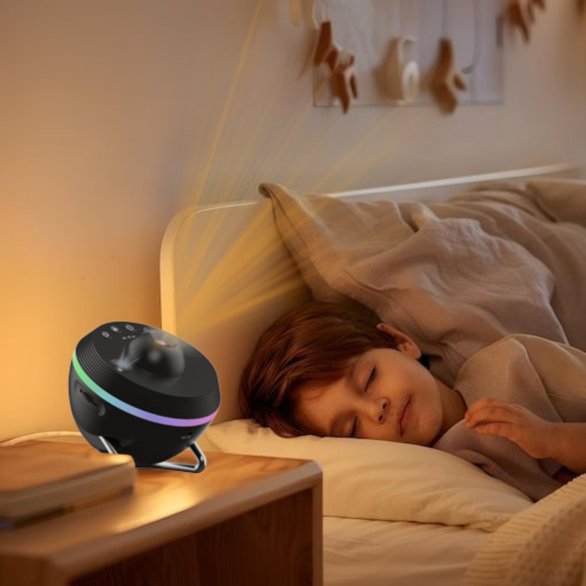 Projecteur Ciel Étoilé HD – 13 Diapositives, Rotation 360°, Chambre Enfant / Décoration