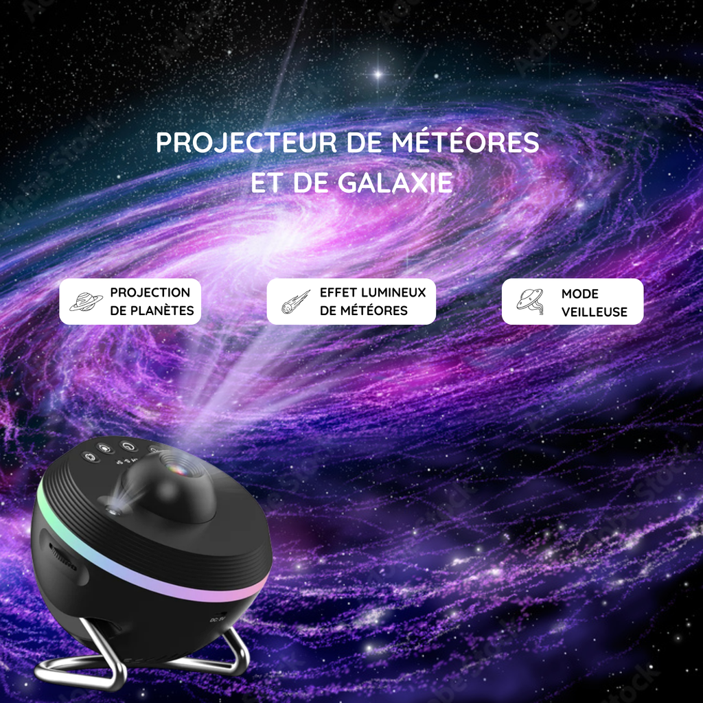 Projecteur Ciel Étoilé HD – 13 Diapositives, Rotation 360°, Chambre Enfant / Décoration