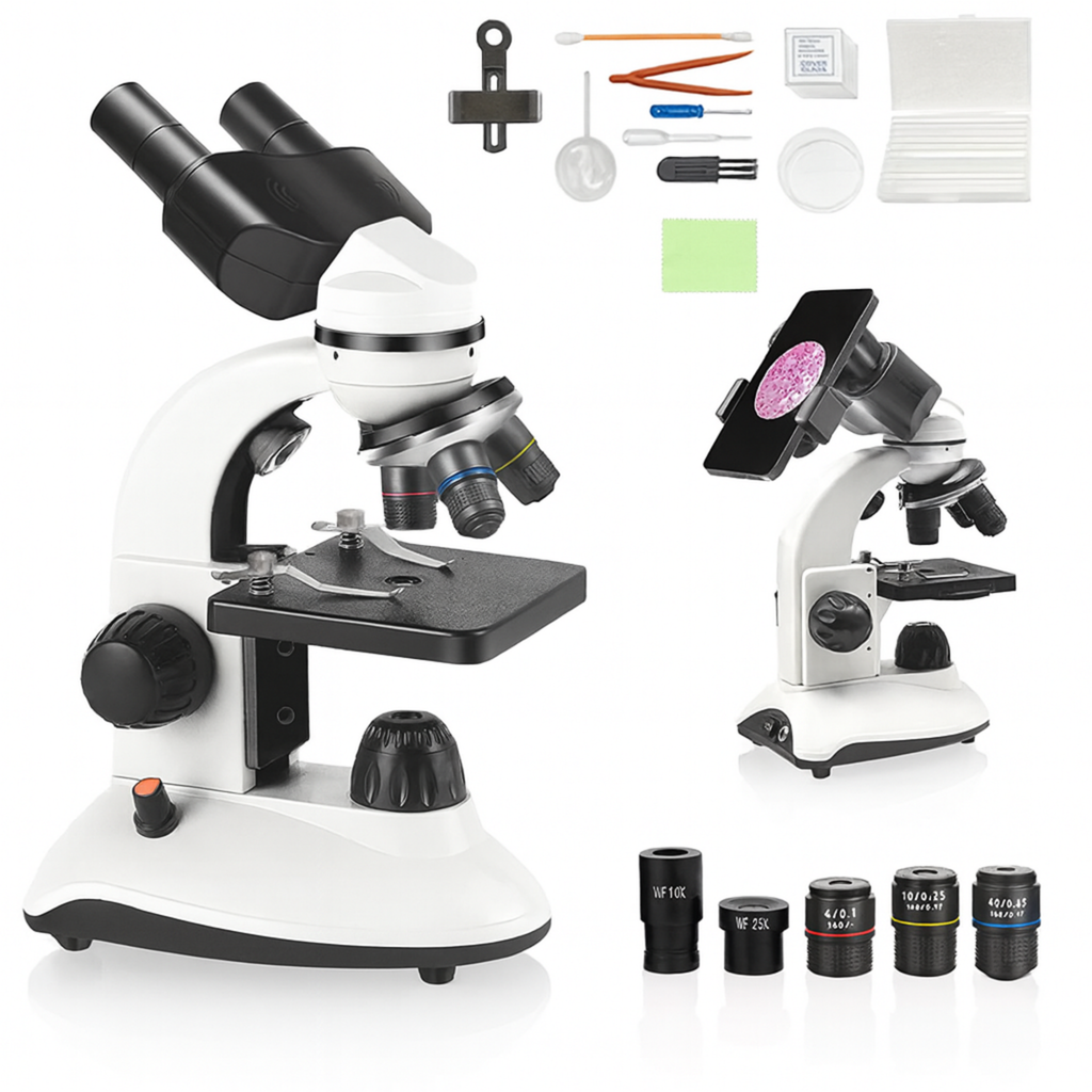 Microscope binoculaire HD – Explorer l’infiniment petit