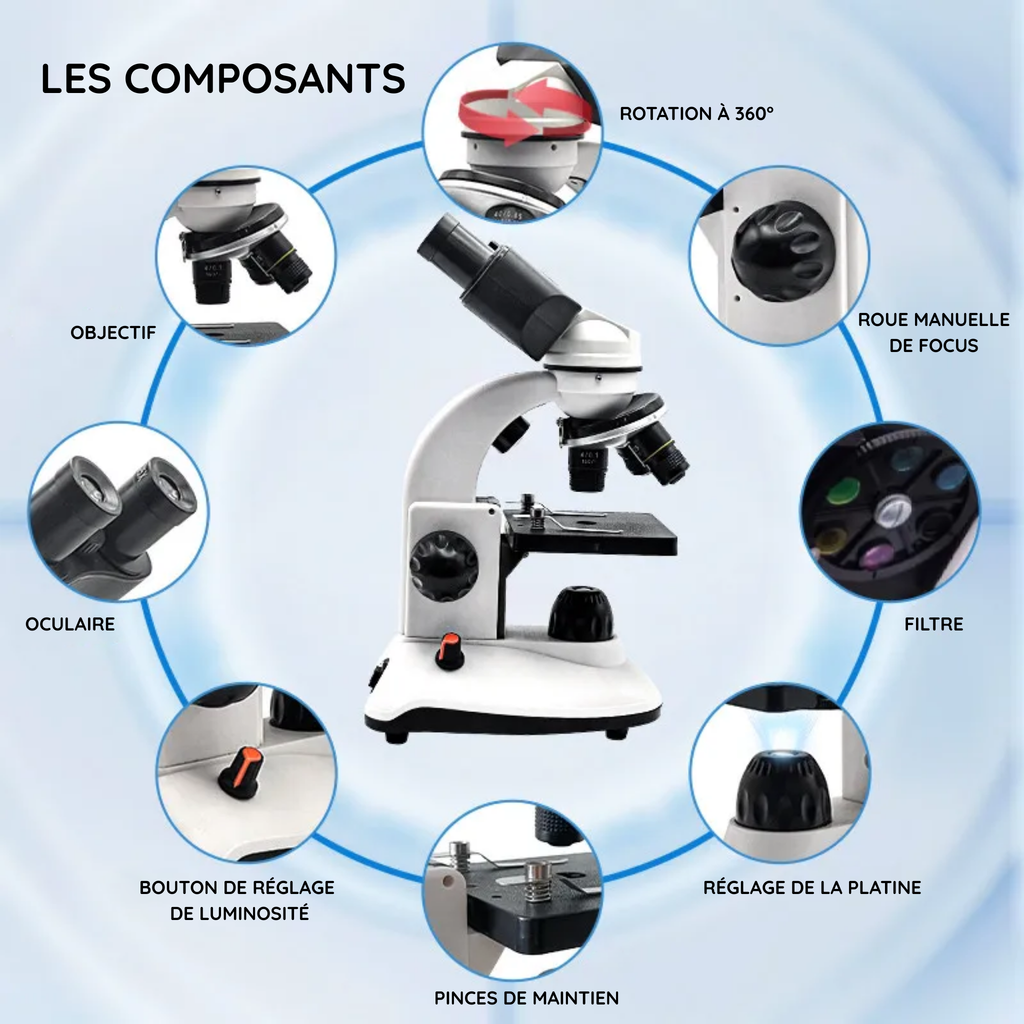 Microscope binoculaire HD – Explorer l’infiniment petit