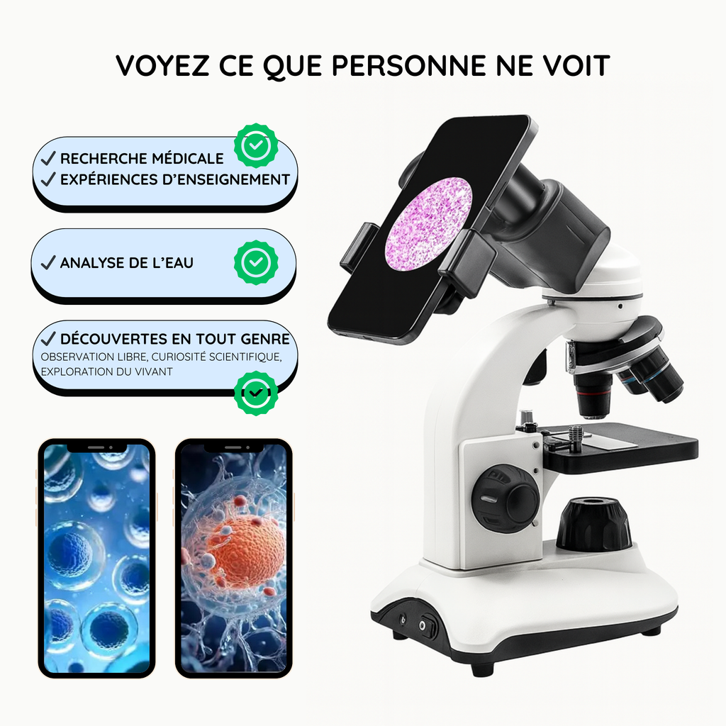 Microscope binoculaire HD – Explorer l’infiniment petit