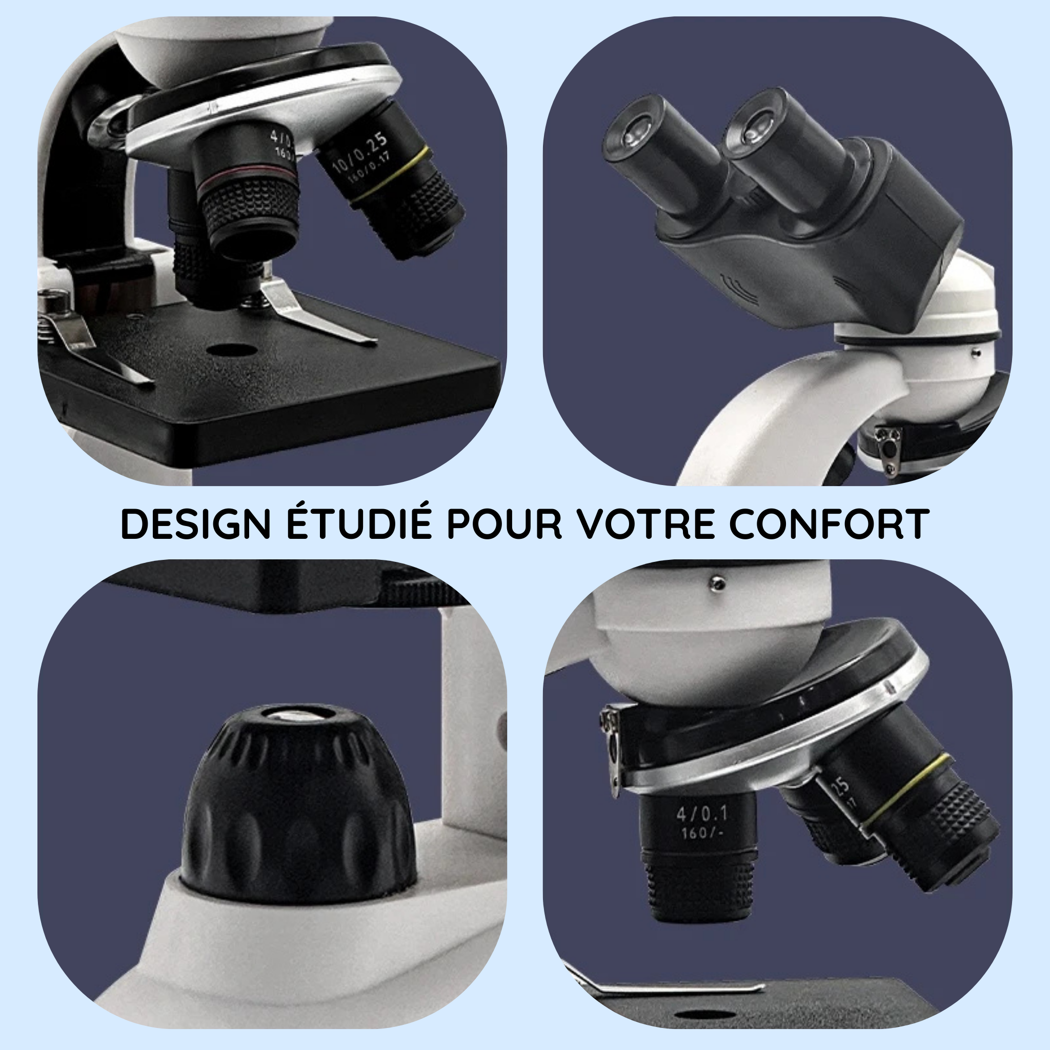Microscope binoculaire HD – Explorer l’infiniment petit