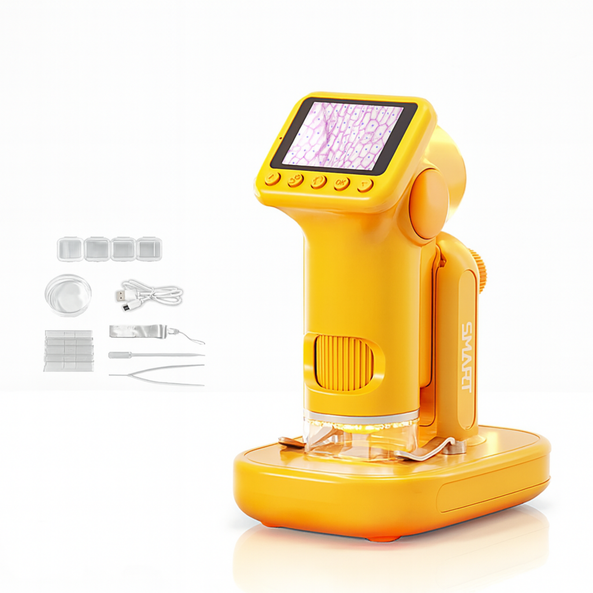 Microscope HD pour Enfants – Double Mode (Portable + Bureau)