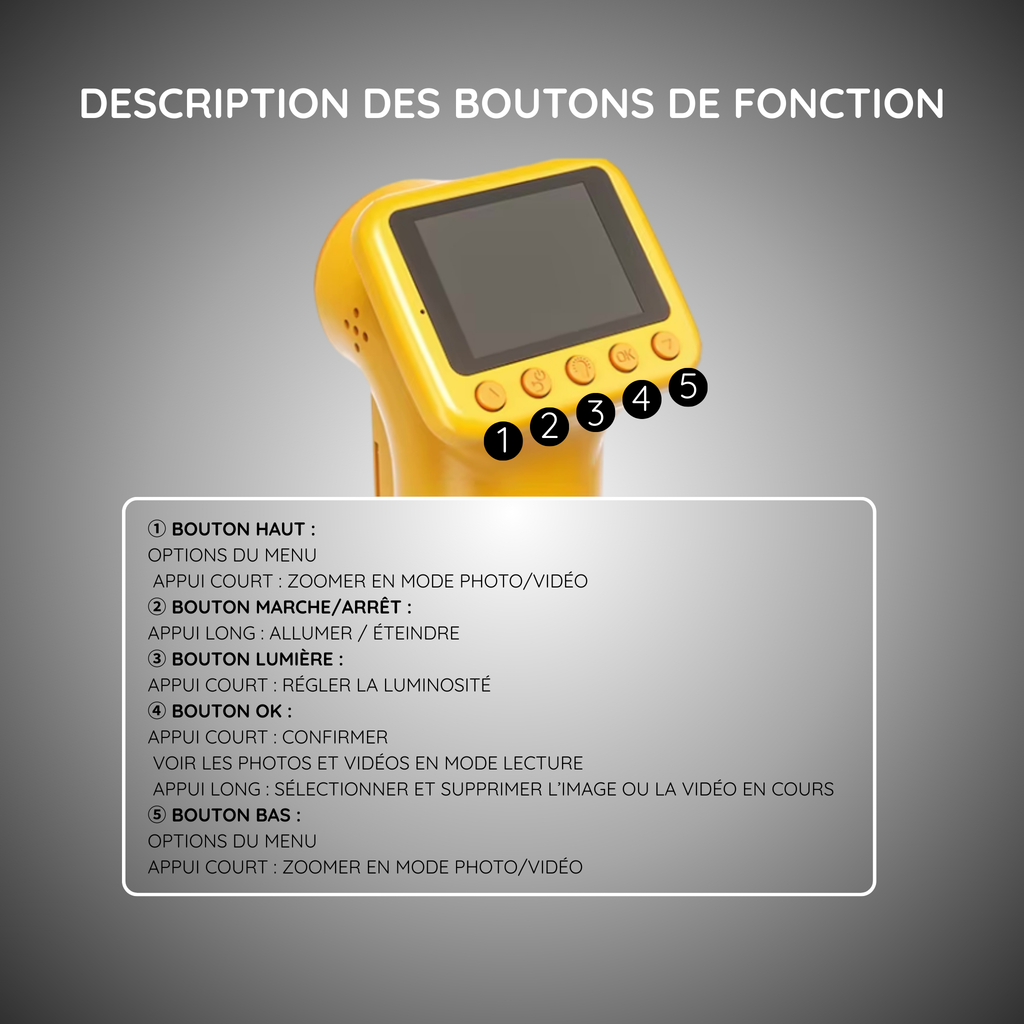 Microscope HD pour Enfants – Double Mode (Portable + Bureau)