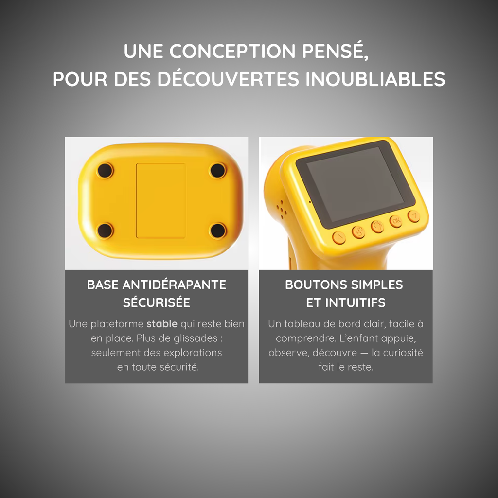 Microscope HD pour Enfants – Double Mode (Portable + Bureau)