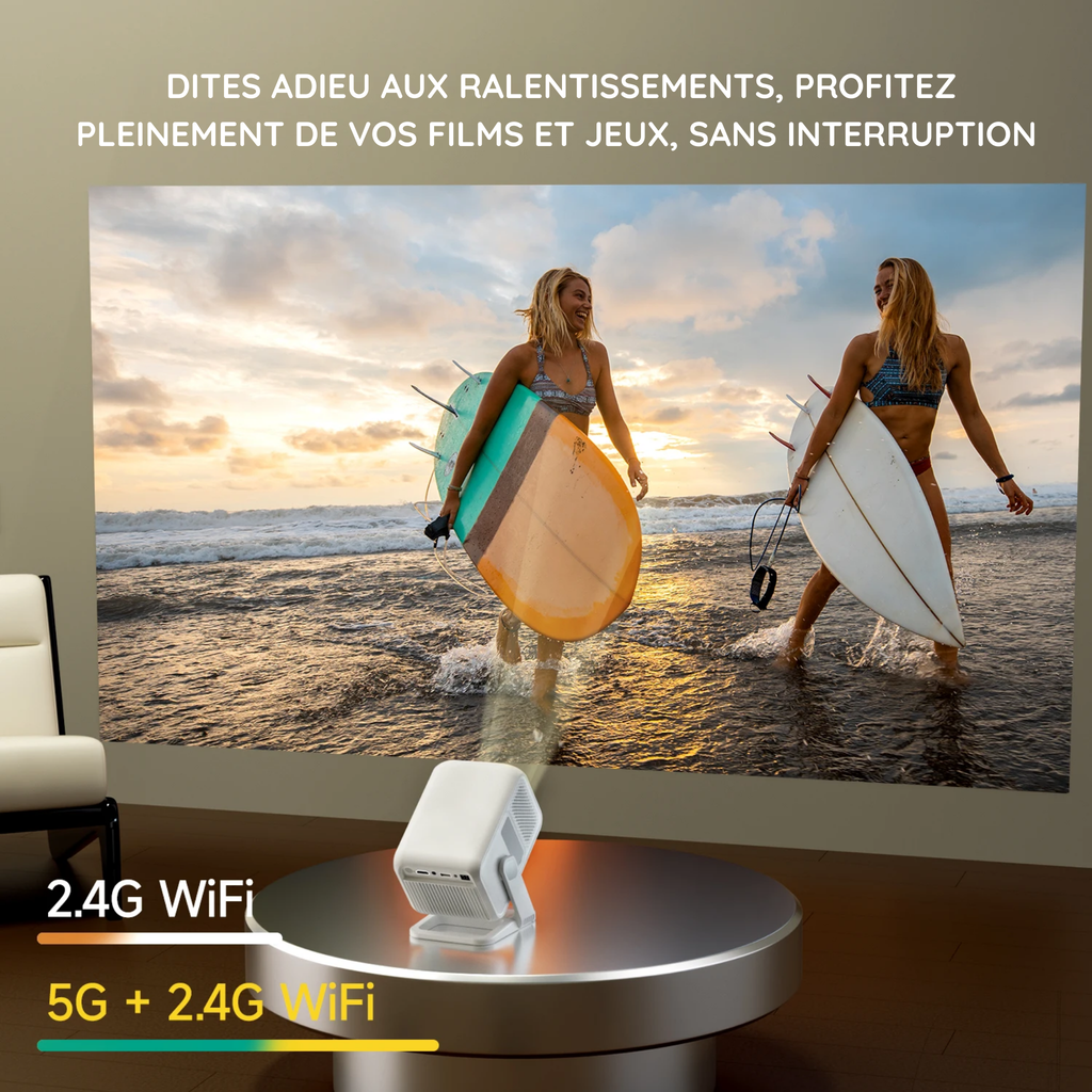 Vidéo projecteur Nova X  Home Cinema - Full HD 1080P - Intérieur et extérieur