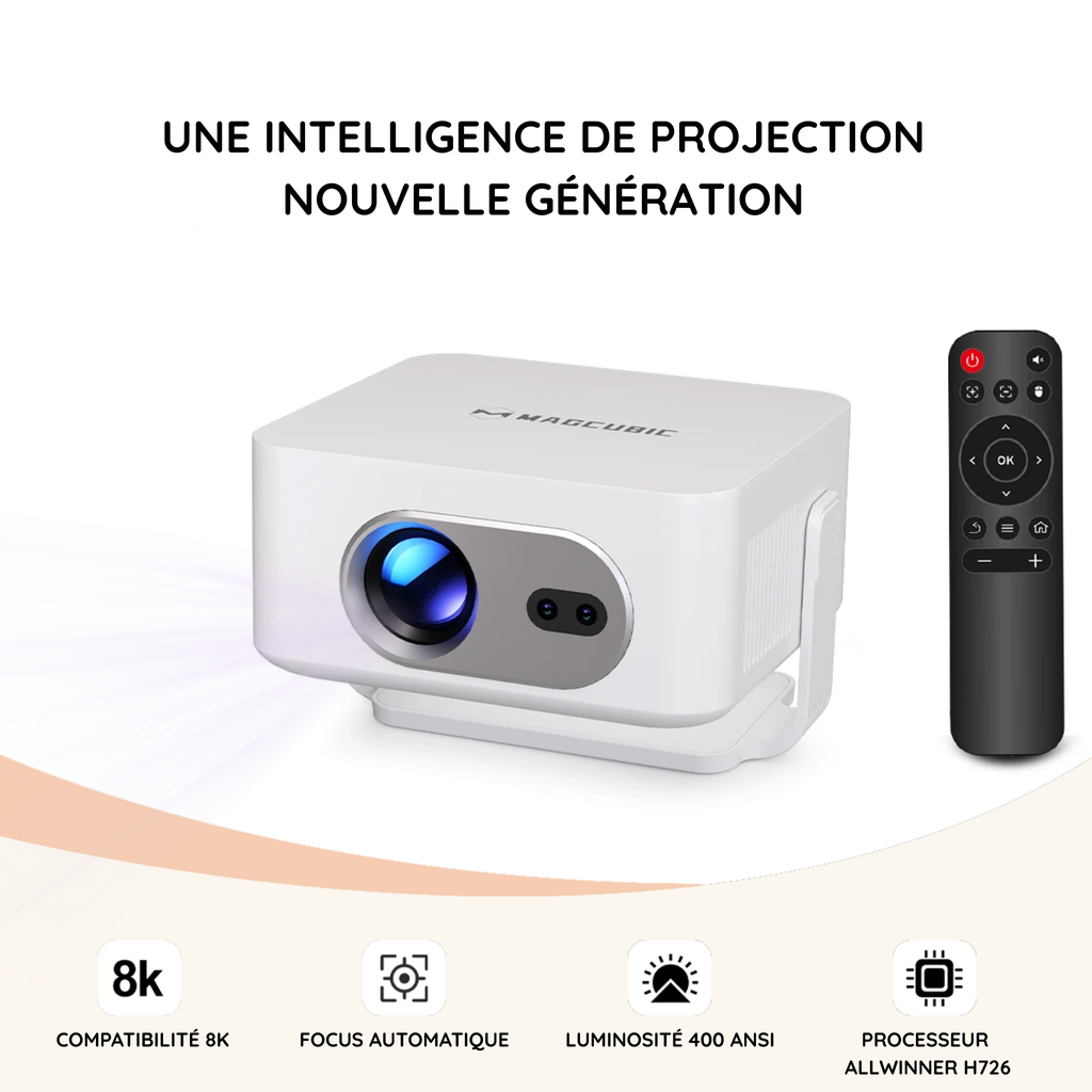 Projecteur vidéo portable MG3 - Image Haute résolution 4K