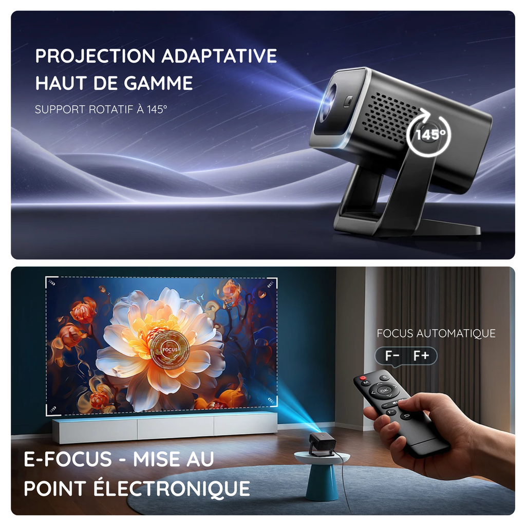 Vidéo projecteur Visiona Max - version mini facile à transporter