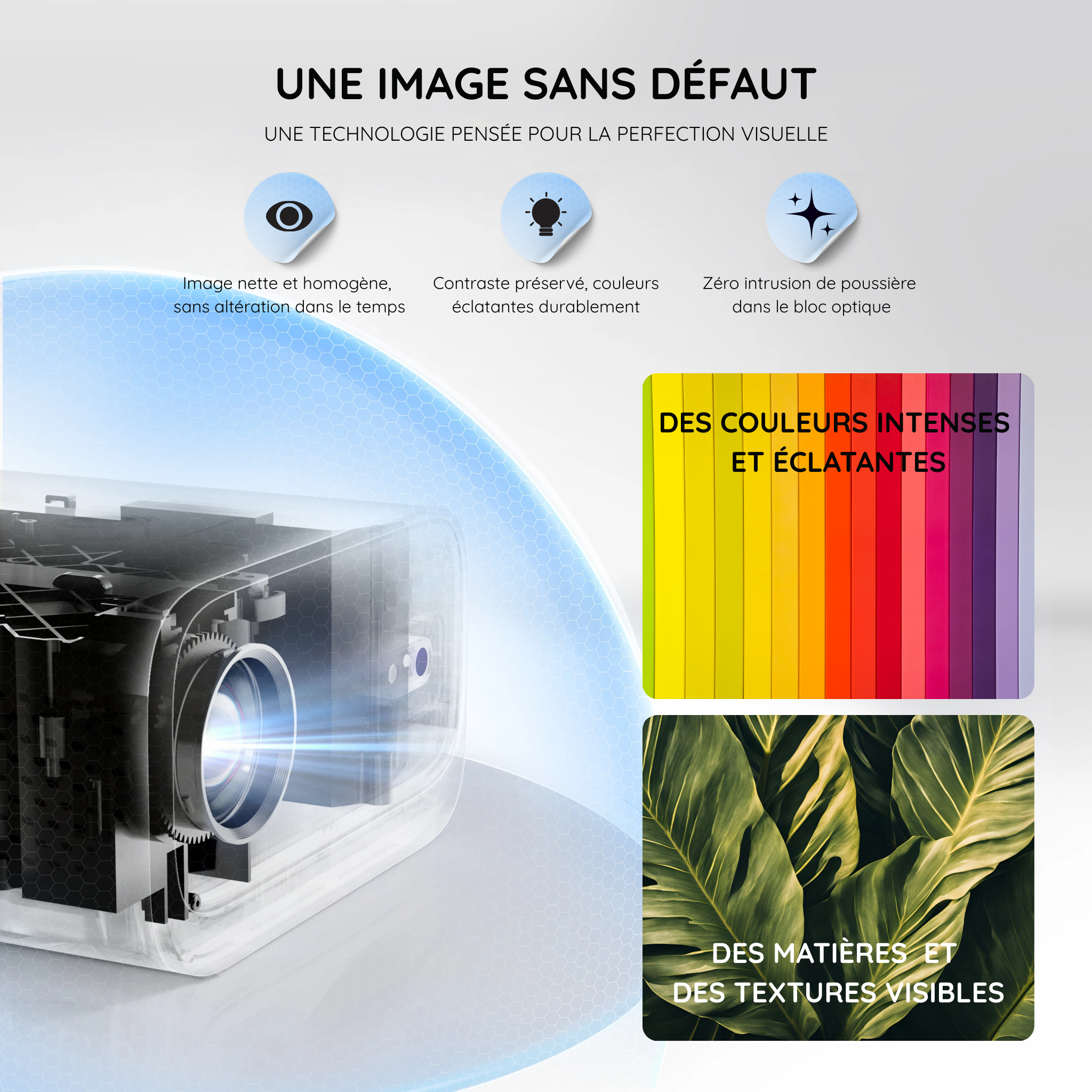 Vidéo projecteur Visiona Max - version mini facile à transporter