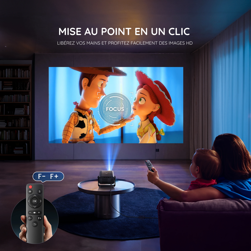 Vidéo projecteur Visiona Max - version mini facile à transporter
