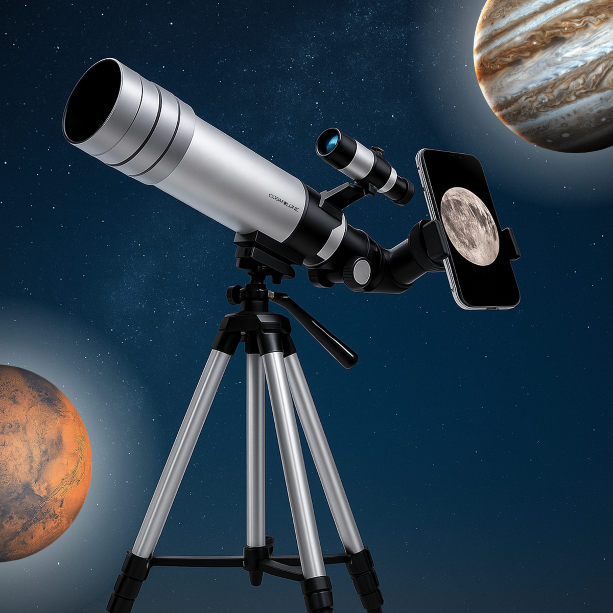 Télescope pour Enfants Adultes, pour l'astronomie avec trépied Réfracteur astronomique monoculaire extérieur Bon Partenaire pour Voir la planète Lunaire Good Télescope pour Enfants Adultes, pour l'astronomie avec trépied Réfracteur astronomique monoculaire extérieur Bon Partenaire pour Voir la planète Lunaire Good