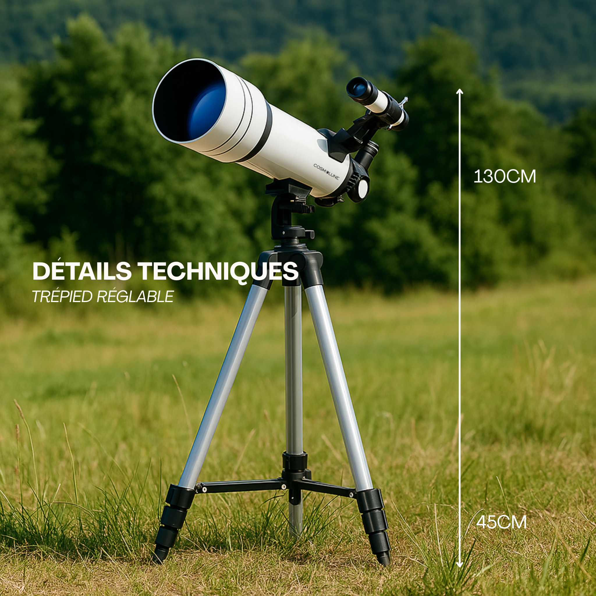 Télescope Astronomique Vesper observer la Lune et les Étoiles en Haute Résolution
