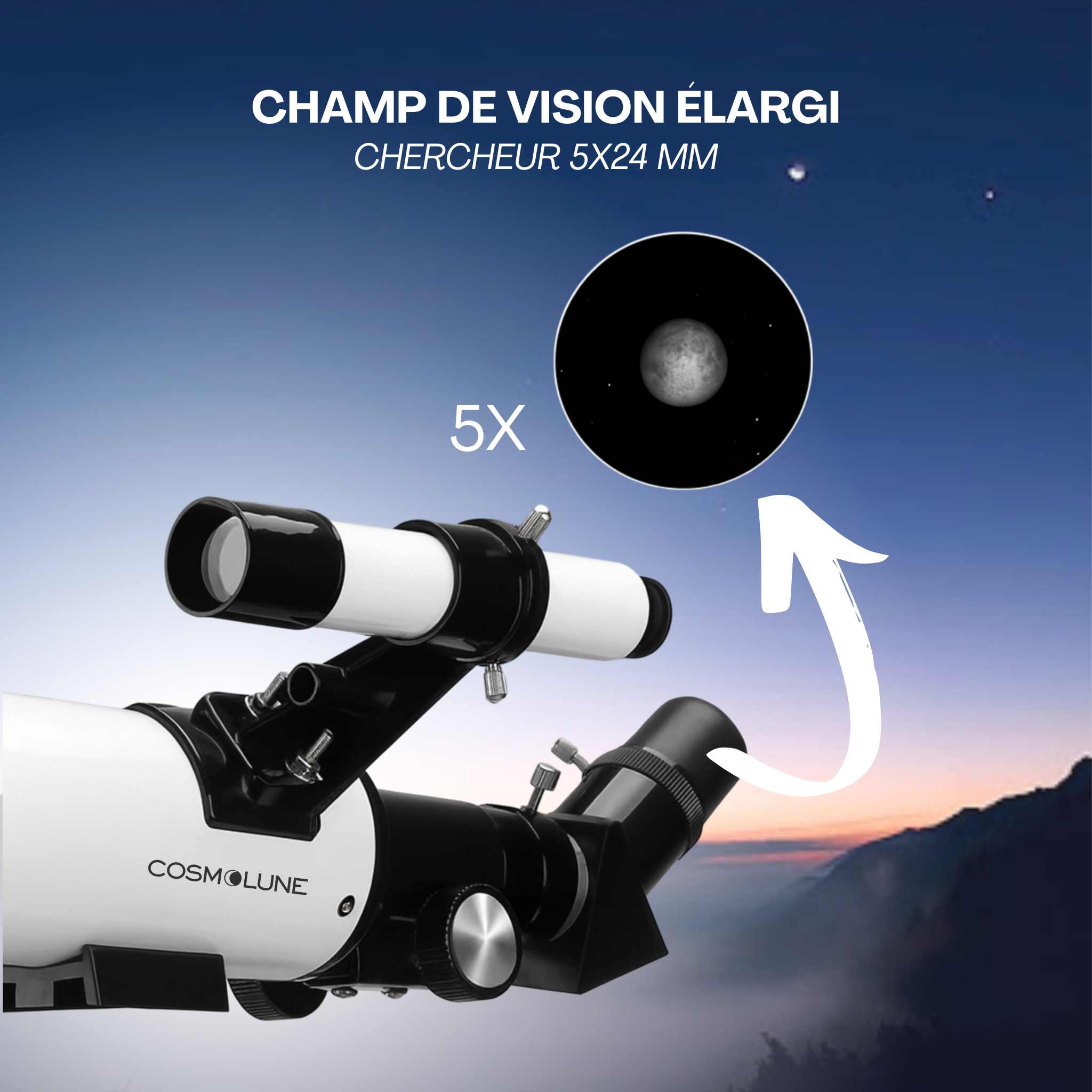 Télescope Astronomique Novaris pour enfant Observer la Lune et les Étoiles en Haute Résolution