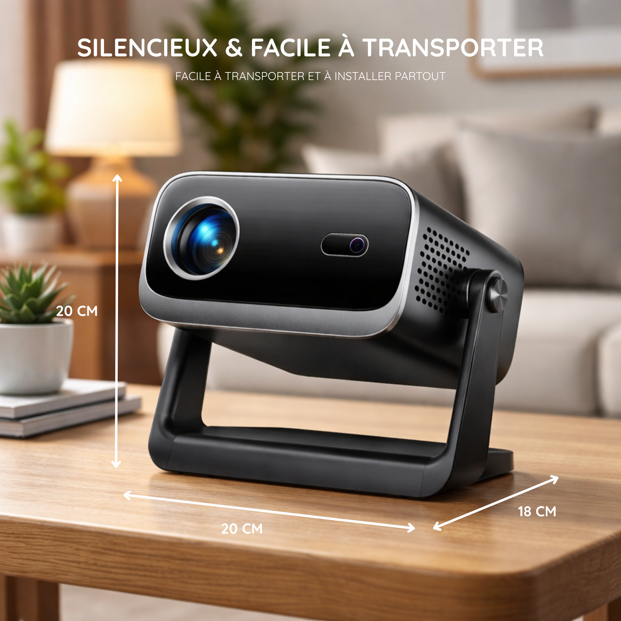 Vidéo projecteur Visiona Max - version mini facile à transporter