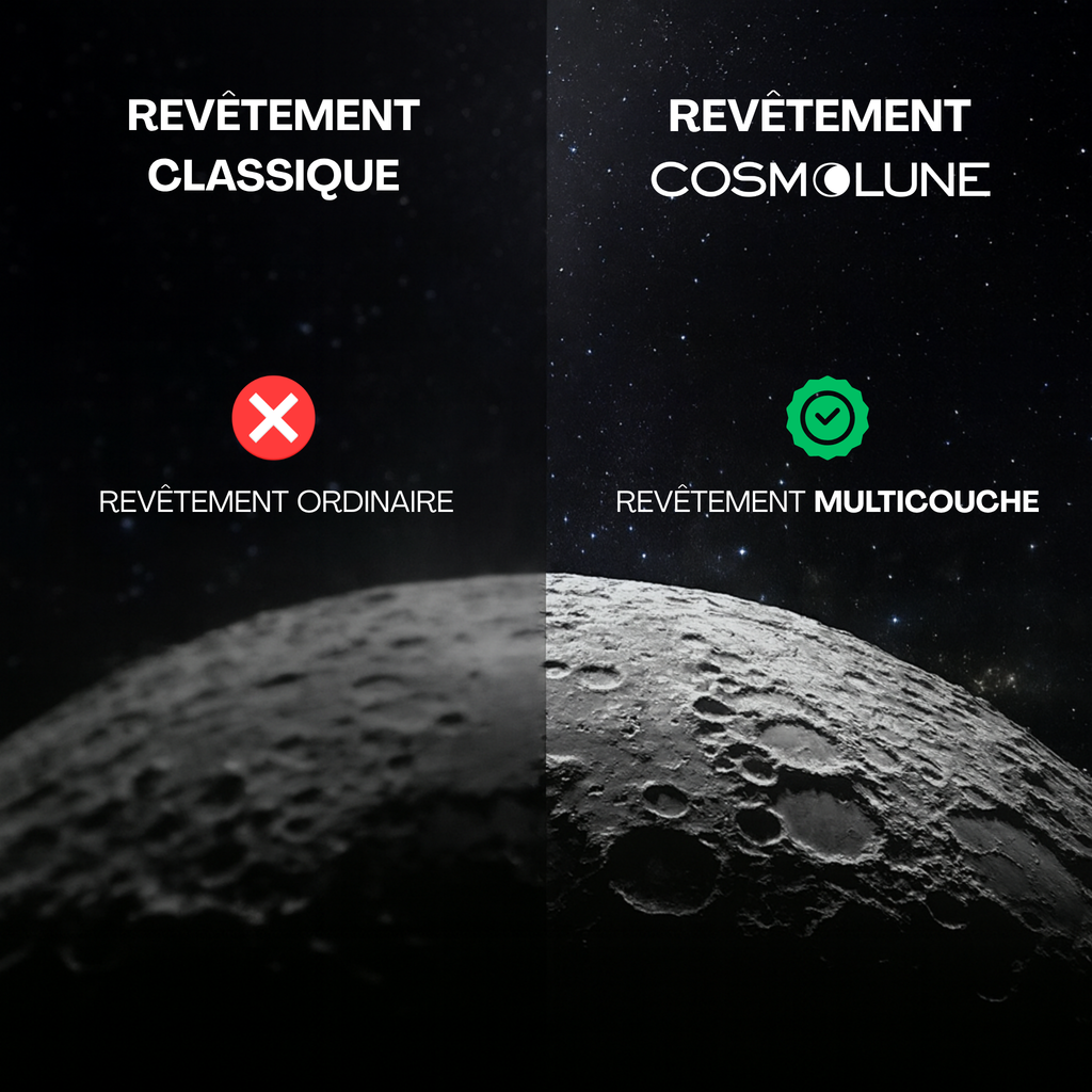 Télescope astronomique avec ecran observer la Lune et les Étoiles en Haute Résolution