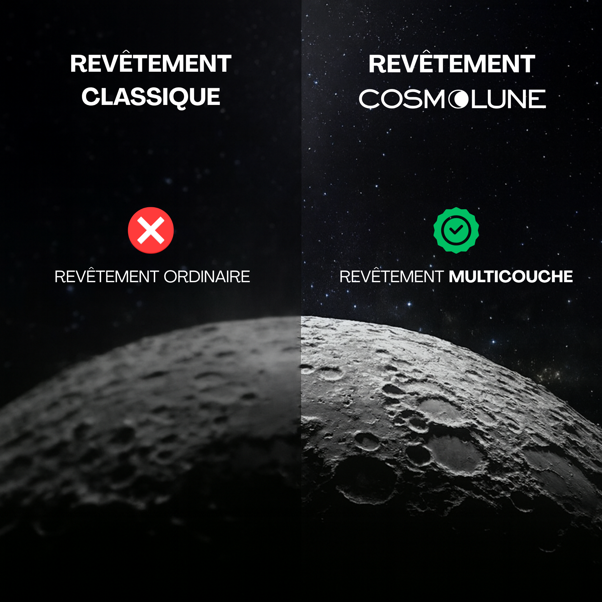 Télescope astronomique avec ecran observer la Lune et les Étoiles en Haute Résolution