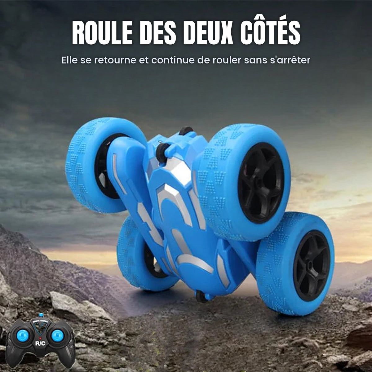 Voiture télécommandée RC incassable enfant tout terrain