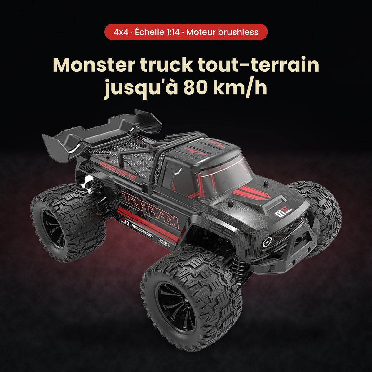 Voiture télécommandée RC 4x4 – Jusqu’à 80 km/h