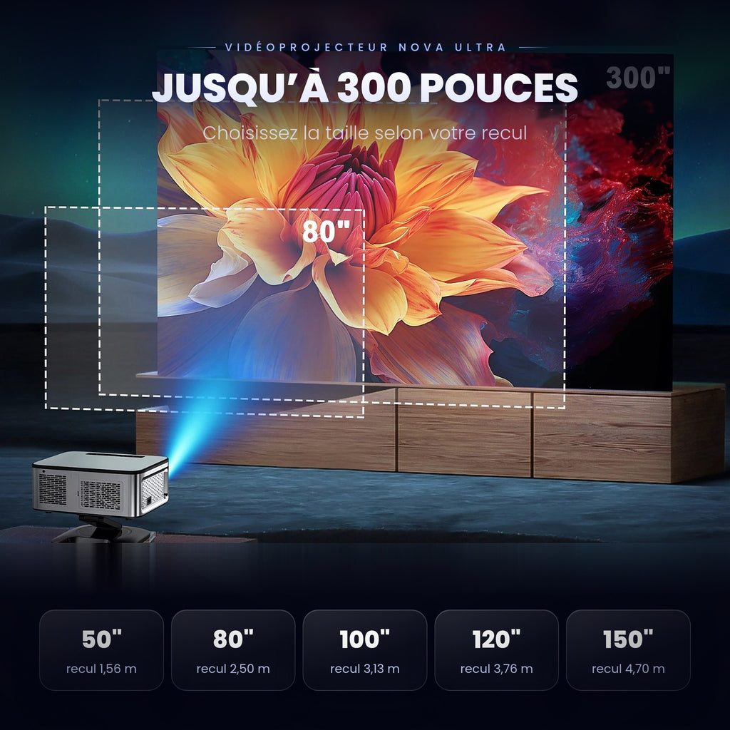 Vidéoprojecteur Nova Ultra – Full HD 1080P,Auto Focus
