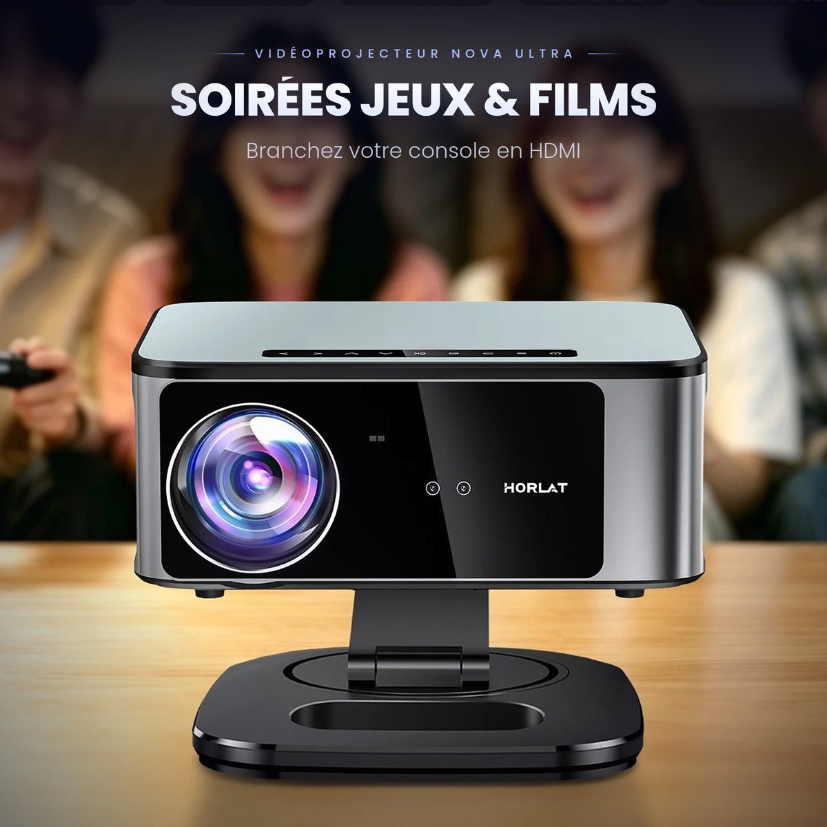 Vidéoprojecteur Nova Ultra – Full HD 1080P,Auto Focus