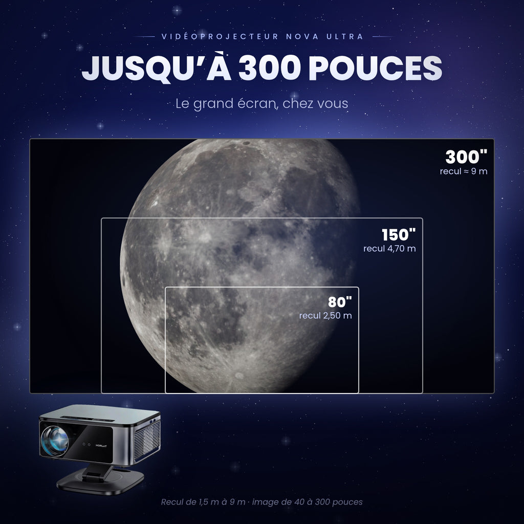 Vidéoprojecteur Nova Ultra – Full HD 1080P,Auto Focus