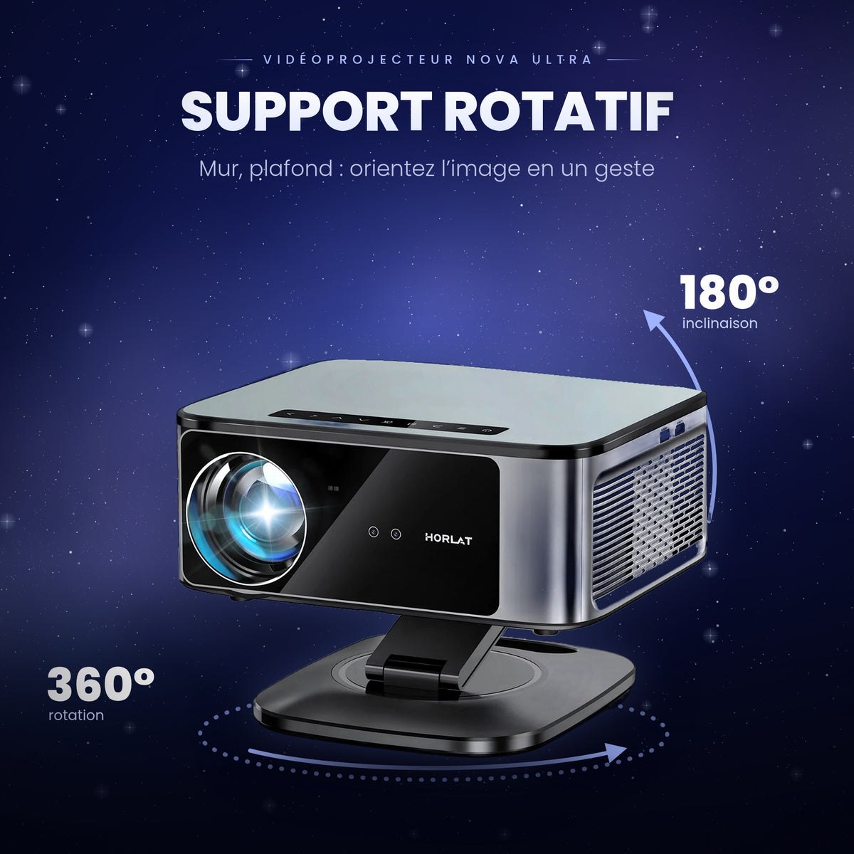 Vidéoprojecteur Nova Ultra – Full HD 1080P,Auto Focus
