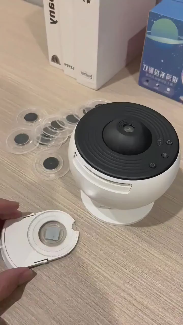 Veilleuse projecteur Galaxy avec Bruit & Timer - DreamGalaxy