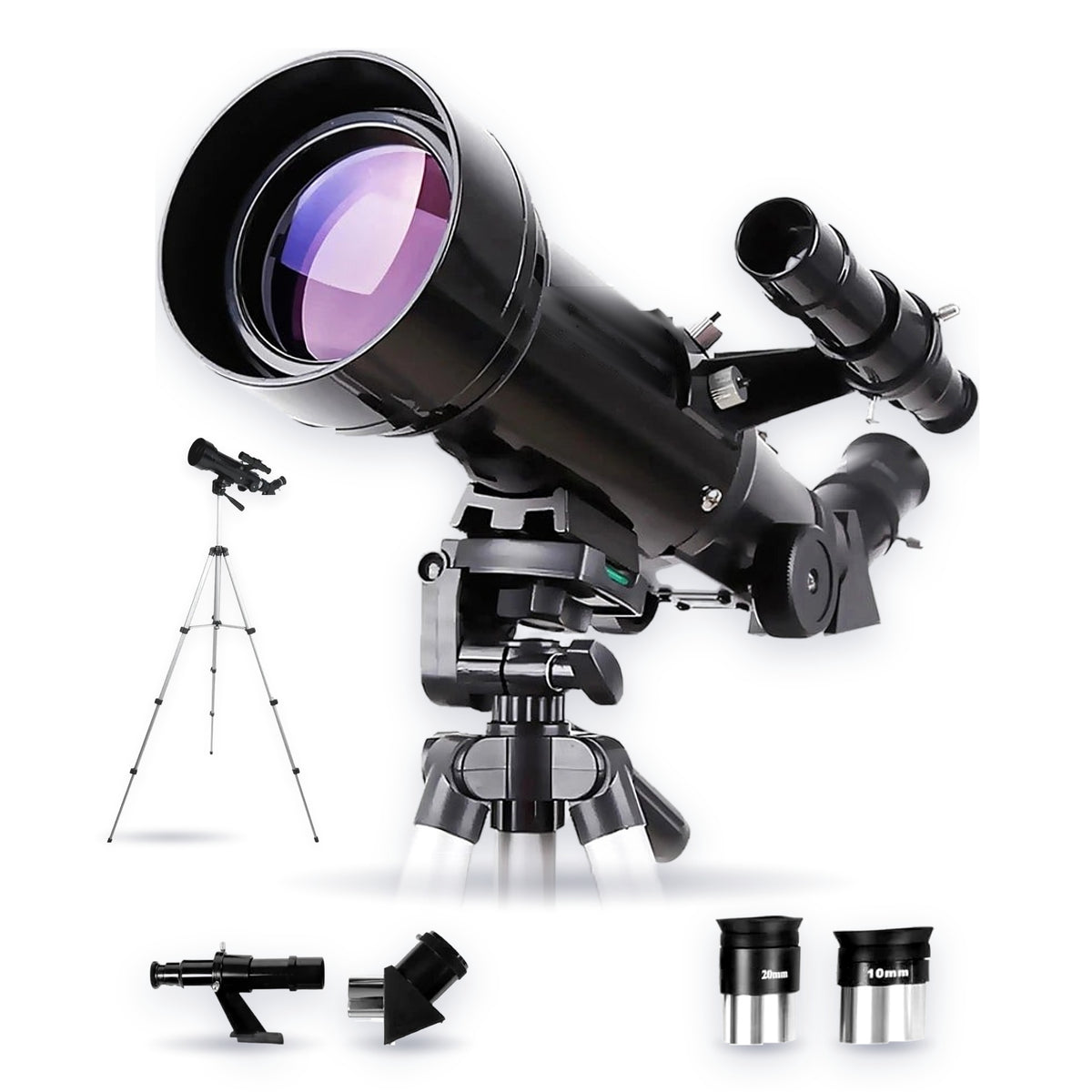 Télescope 70/600 de Voyage avec Sac à Dos