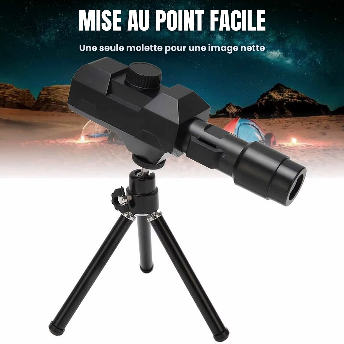 Télescope connecté WiFi – photo et vidéo sur smartphone